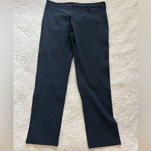 American Giant navy golf pant. Spandex and nylon. 36w 32L.